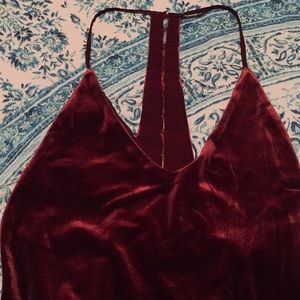 Velvet kimchi blue racerback dress